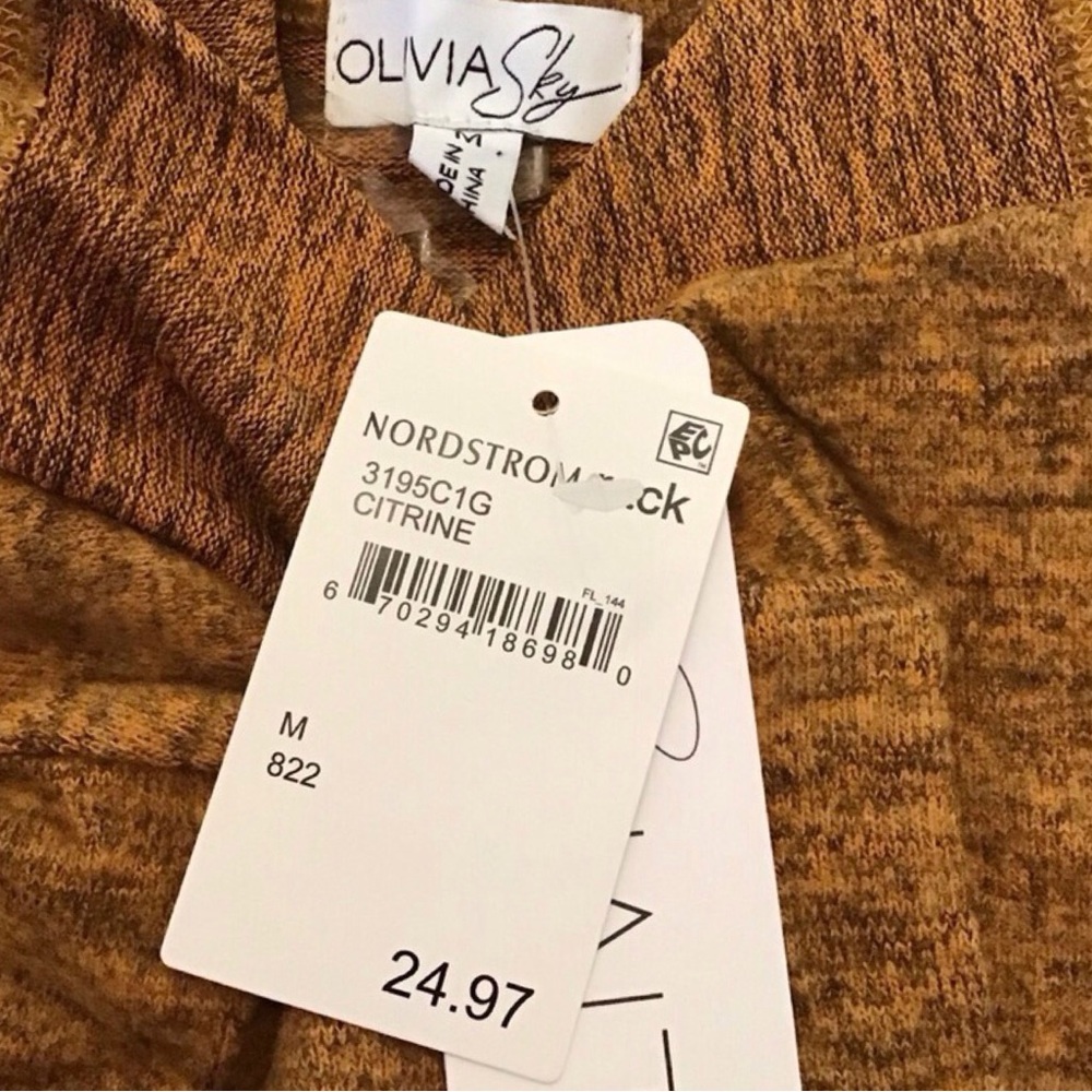 Olivia Sky Cascade Open Front Cardigan (NWT) (Size: Medium) - Picture 6 of 7